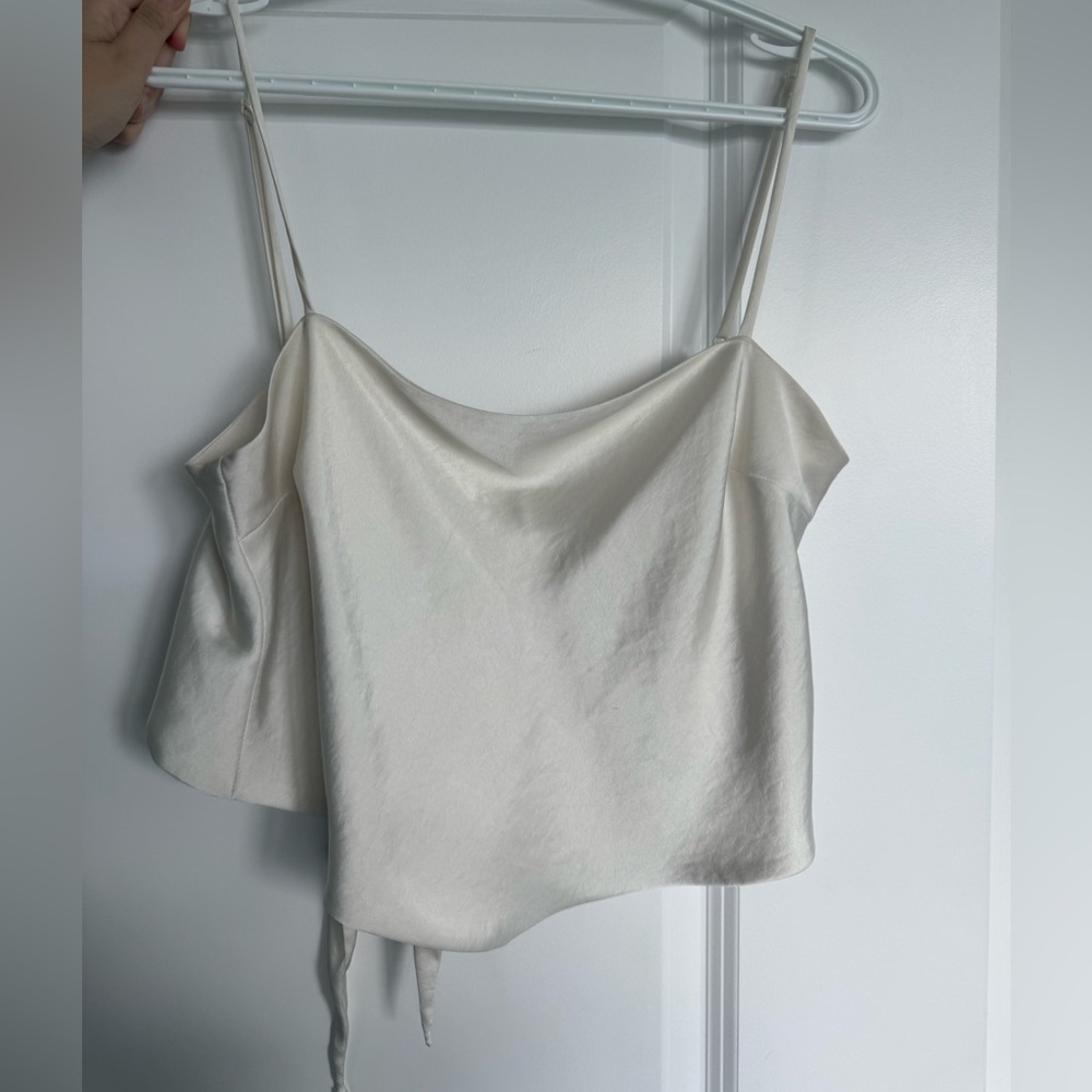 Sunday Best Satin Cream Women's Top
